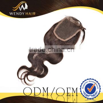 Grade 7A High Quality Body Wave Virgin Indian Remy Hair Free Parting Lace Closure                        
                                                Quality Choice