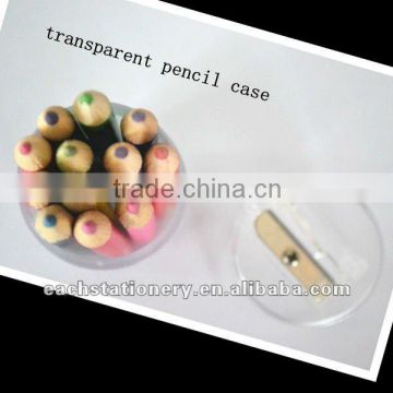 2013 best selling 3.5'' colour pencil in tin box with sharpener