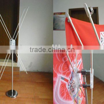 Double Sided X Banner Stand with electroplated iron plate