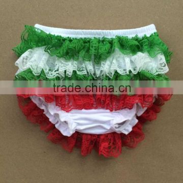 Pretty design baby christmas bloomers baby cotton bloomers wholesale