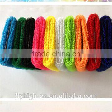 China manufacturer custom sports cotton wristbands