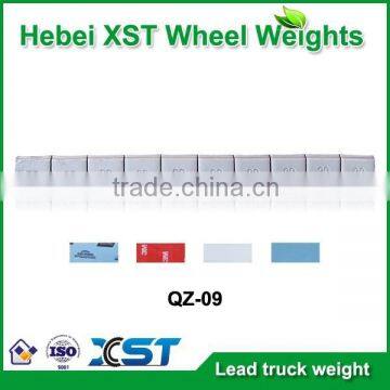 Lead adhesive wheel weight for truck