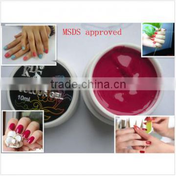 Wholesale KDS soak off pudding UV gel for nail art nail use glue China factory