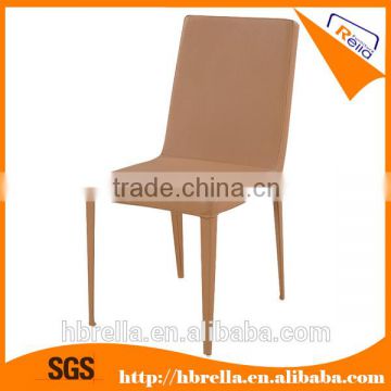 2014 orange PU leather dining Chair