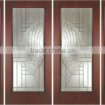 Glass Front Double Doors Design With Side Lites DJ-S9061ST-3