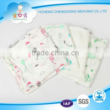 Bamboo muslin wraps fabric production 70%bamboo 30%cotton baby diapers