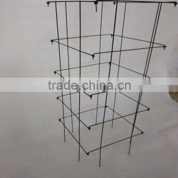 square folding metal plant support