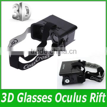 Colorcross II Head Mount Plastic 3D Glasses google cardboard Vr Virtual Reality oculus rift with magnetic button for Smartphone