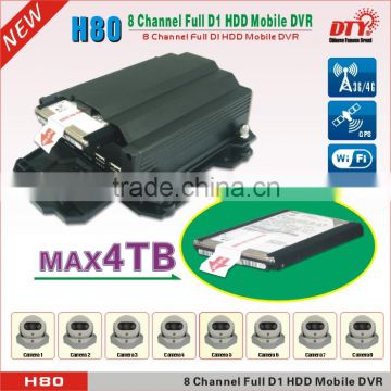 8ch h.264 dvr LAN network digital video recorder,H80 series