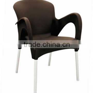 outdoor furniture armrest PP plastic leisure garden chairs 1314