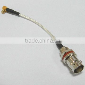 RF connector, BNC female to MCX male r/a with RG316 cable, cable assembly, pigtail, jumper cable