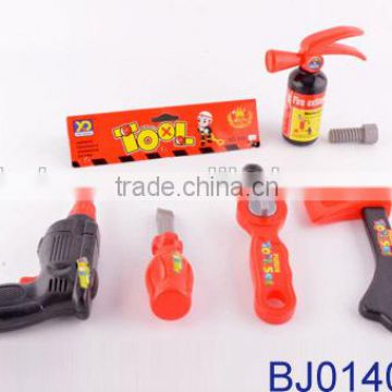 funny kids plastic fire fighting tools toy set