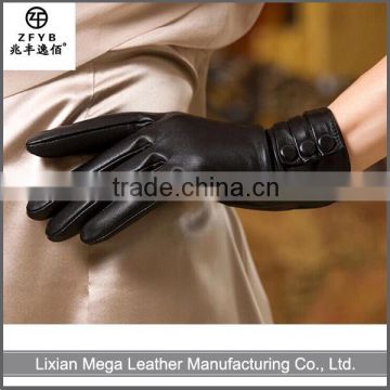 2016 new design lady Leather Gloves For Decoration