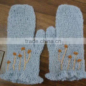 hand knitted glove