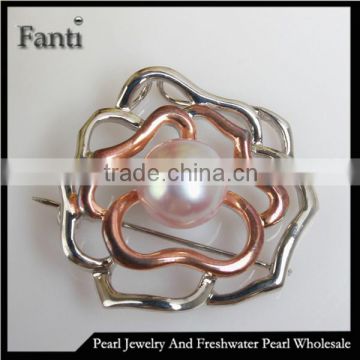 Pearl brooch jewelry/cheap pearl brooch wholesale