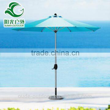 China superior middle aluminium umbrella with crank promotion outdoor beach parasol                        
                                                Quality Choice