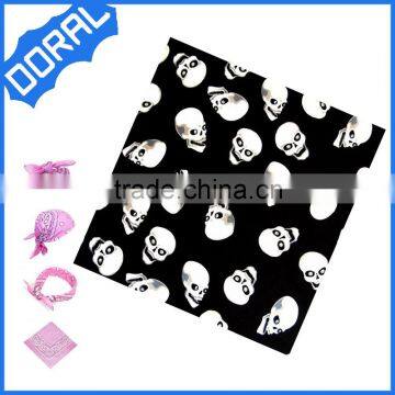 China Classic Fashion 100% Cotton wholesale skull bandana pirate Bandana