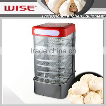 Hot Selling Stainless Steel Square Steamed Bun Steamer Mechancial Type For Restaurant Use