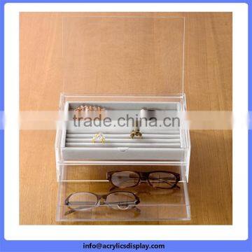 Professional manufacturer promotional custom acrylic eyeglasses display block