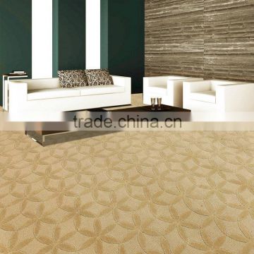 Fire-retardant wall to wall carpet for hotel rooms