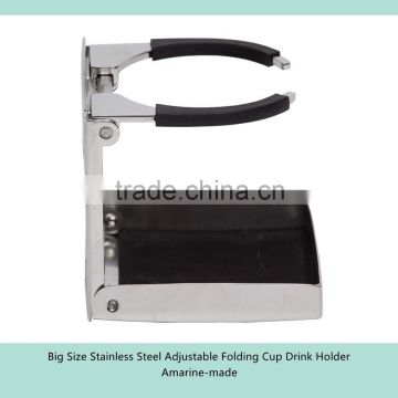 Big Size Stainless Steel Adjustable Folding Cup Drink Holder