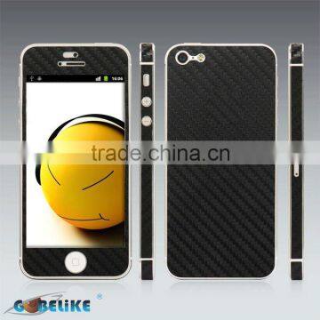 Hot Selling!!!PVC carbon fiber sticker for iPhone 5(Factory price)