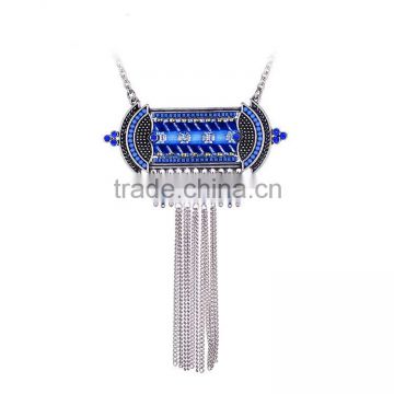 high-grade Jacquard Ribbon Necklace Pendant Necklace Beaded tassels