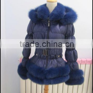 down puffer jacket with fur hood