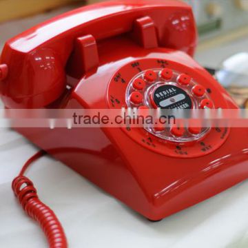 Antique telephone set Classic push button vintage phones