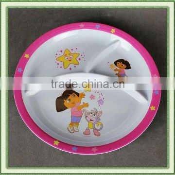 JH2525 melamine three section plate