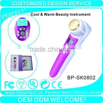 Paypal accept Handheld Cool & Warm Ionic Facial Massager