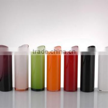 oblique cut colored cylinder glass vases