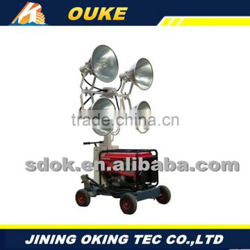 Plastic Mobile lighting tower with low price,OKHQ-ZM1000A mobile lighting tower