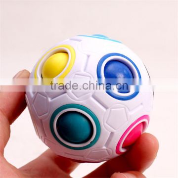 2017 New Arrive Magic rainbow Ball fidget Cube 12 Holes with 11 Different Color Small Balls