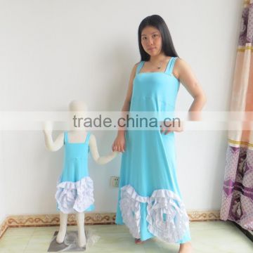 Hot Sale Mom And Baby Cotton Dress QL-319