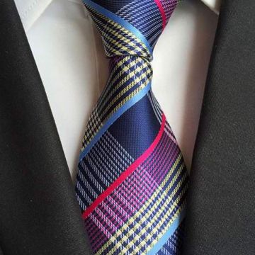Printed Boys Silk Woven Neckties Plain Brown