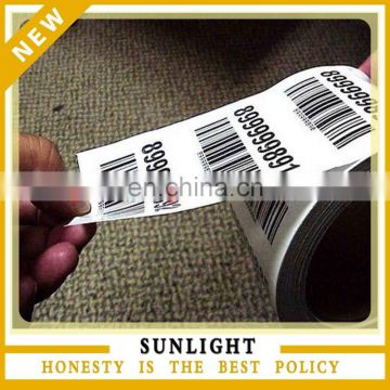 Customized paper barcode sticker roll for sale