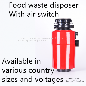 Food waste disposer with air switch