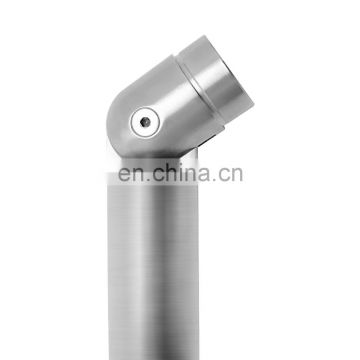 Adjustable Stainless Steel Balustrade Handrail Tube Connector Floor Elbow SS304 Fittings