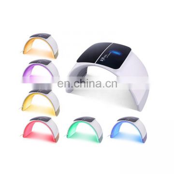 2019 Newest 7 photon colors acne treatment foldable led light therapy pdt facial machine