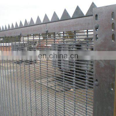 Galvanized High Security 358 Anti Climb Fence with Top Spikes