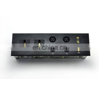 (WP301) Aluminium type USB+Power+AV+VGA+RJ45+AC Power 110v  Wall socket