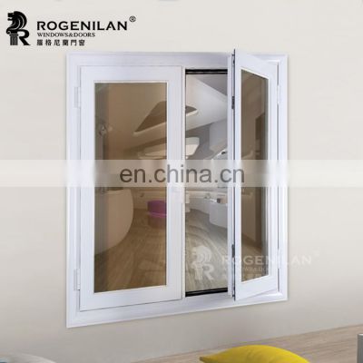 Rogenilan aluminum anti-theft window glass sheet double casement sash window