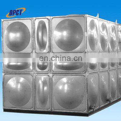Square type stainless steel water storage tank bolted and welding connection type drinking water tank