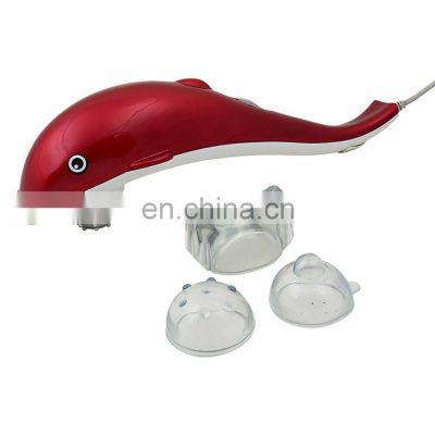 wholesale high quality 3 head red manual operation body dolphin massage hammer