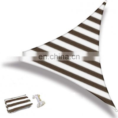 Great quality 3m*3m*3m 100% virgin HDPE UV resistant triangle sun shade sail for carport shade cloth