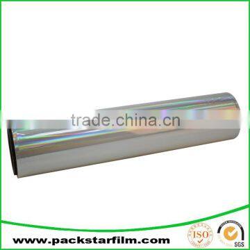 Free sample of BOPP transparent holographic projection film with striped effect