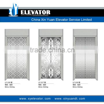 XY Elevator Passenger Elevator Cheap Mirror Etching Door Panel