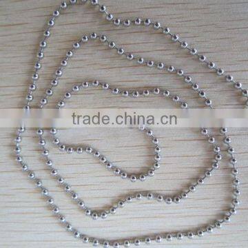 wholesale high quality 2.4mm ball chain stainless steel necklace chain for jewelry making