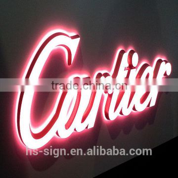 Clear Shining Mini Acrylic Led Sign Letter High Level